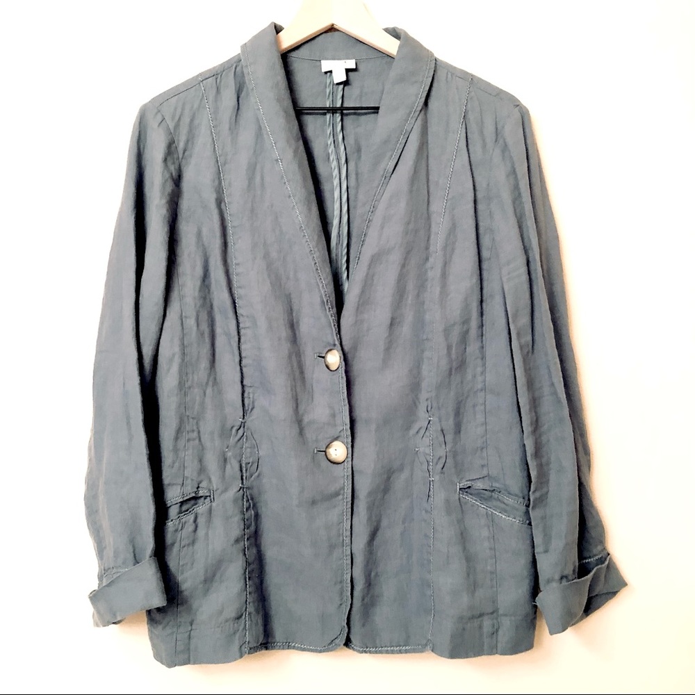 J Jill Linen Blazer Jacket